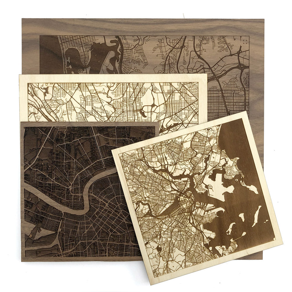 Engraved City Maps